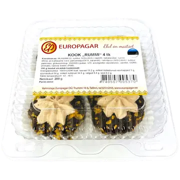 Europagar Kook Rummi 4 Tk Karbis 200 G