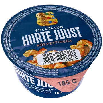 Hiirte Sulatatud Juust krevettidega 185g