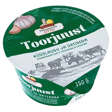 Piimameister Otto toorjuust küüslaugu ja ürtidega 150g