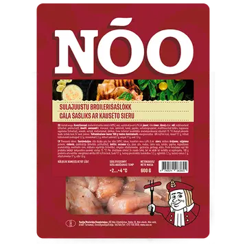 Nõo Sulajuustu broilerišašlõkk 600g