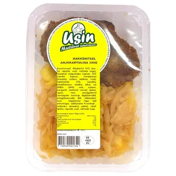 USIN Hakkšnitsel ahjukartuliga 390 g