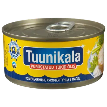 Kapten Grant tuunikala purustatud tükid õlis 185 g