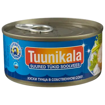 Kapten Grant tuunikala suured tükid soolvees 185 g