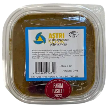 Astri Köök Maksapasteet Jõhvikatega 200G