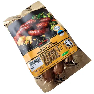 Linnamäe Grillvorst cheddari juustuga 380g