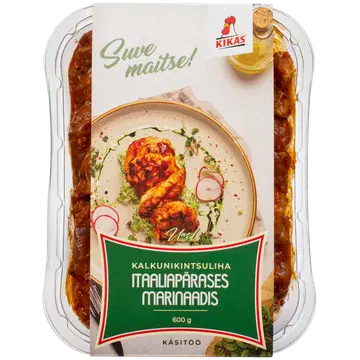Kikas Kalkunikintsuliha itaaliapärases marinaadis. 600 g