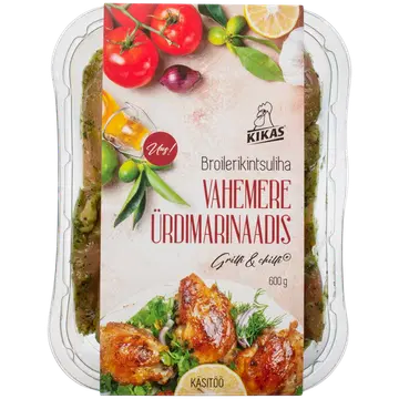 Kikas Broilerikintsuliha vahemere ürdimarinaadis. 600 g Kikas