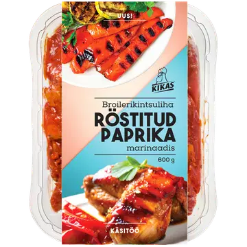 Kikas Broilerikintsuliha röstitud paprika marinaadis 600g Kikas
