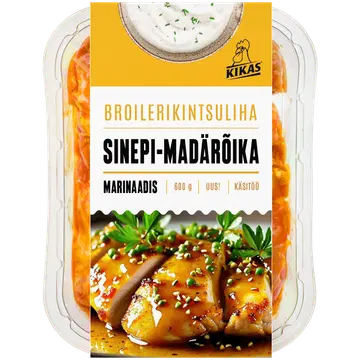 Kikas Broilerikintsuliha sinepi-mädarõika marinaadis 600g Kikas