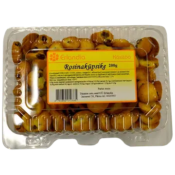 Erlandia Rosinaküpsike 200 G