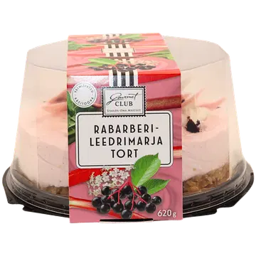 Gourmet Club Rabarberi - Leedrimarja Tort 620 g