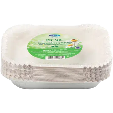 Smile grilltaldrikud Picnic 16x19cm 20tk