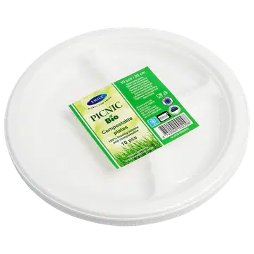 Smile taldrikud Picnic suhkruroost 3-osa 23cm 10tk