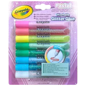 Pestavad pastelsed sädelevad liimid 8 tk