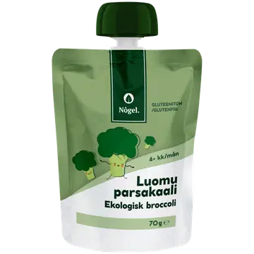 Nogel brokolipüree, ökoloogiline, 4k, 70 g