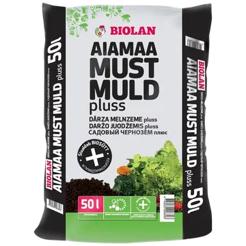 Biolan Aiamaa Must muld Pluss 50 l