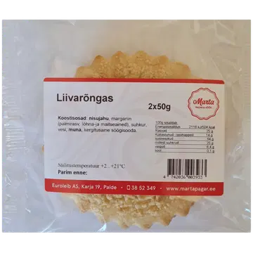 Marta Pagar Liivarõngas 2x50 G