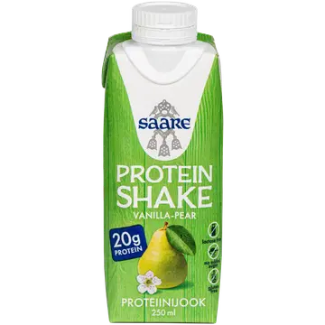 Saare vanilli- ja pirnimaitseline proteiinijook magusainetega, 250 ml