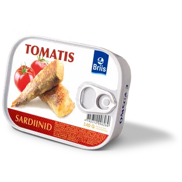 Briis Balti Sardiinid Tomatis 140 G