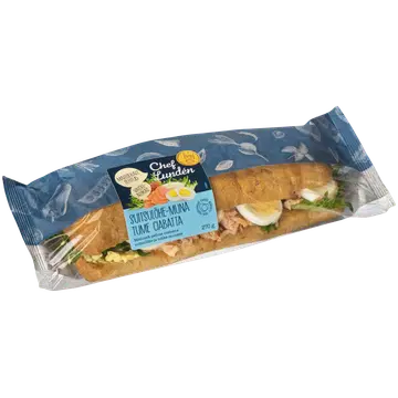 CHEF LUNDEN Suitsulõhe-muna tume ciabatta 270g