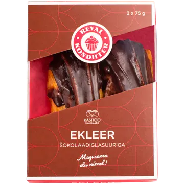 Reval Kondiiter Šokolaadiglasuuriga ekleer 2tk 150 g