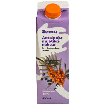 Semu astelpaju-mustikanektar 500ml