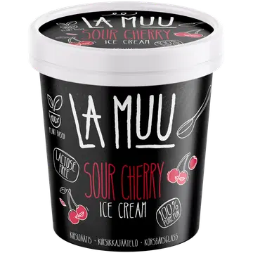 La Muu Vegan Kirsijäätis 250 g/500 ml