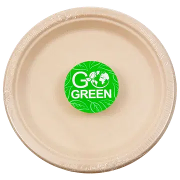 Go Green suhkruroost taldrikud 23cm, 10tk