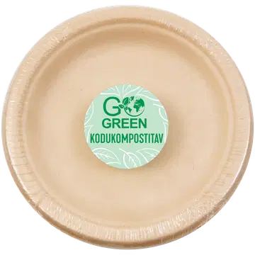 Go Green suhkruroost taldrikud 15cm 10tk