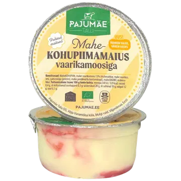 Pajumäe Talu mahe-kohupiimamaius vaarikamoosiga, 150 g