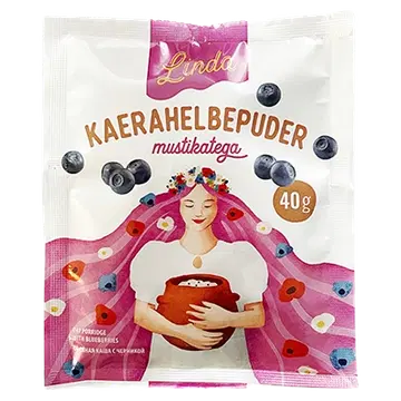 Linda kaerahelbepuder mustikatega 40g