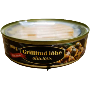 Pirate barbarossa`s gold grillitud lõhe oliiviõlis 160g