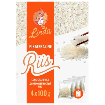 Linda pikateraline riis 4x100g
