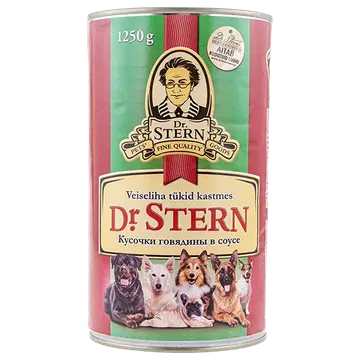 Dr.Stern konserv koertele veiseliha tükid kastmes 1,25kg