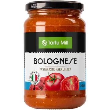 Tartu Mill bolognese pastakaste 340g, gluteenivaba