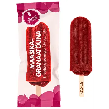 Jäämari Maasika-Granaatõuna pulgajäätis 80 g