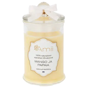 Amii sojavahast lõhnaküünal Mango/Papaia 110g