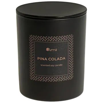 Amii lõhnaküünal must Pina Colada 145g