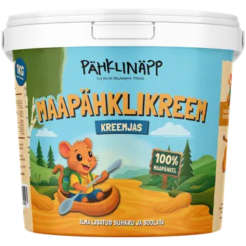 Pähklinäpp maapähklikreem kreemjas 1kg