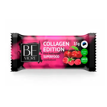 Be More Collagen Edition Kirsi-kollageeni superfood toorbatoon Be More 35g