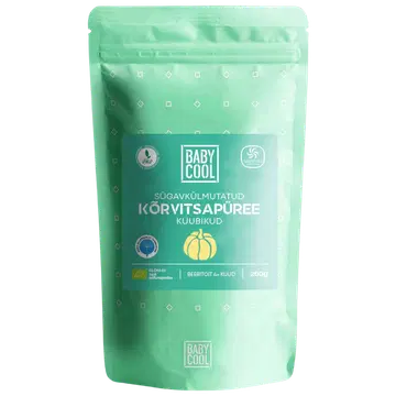 BabyCool Sügavkülmutatud Kõrvitsapüree Kuubikud 200 g
