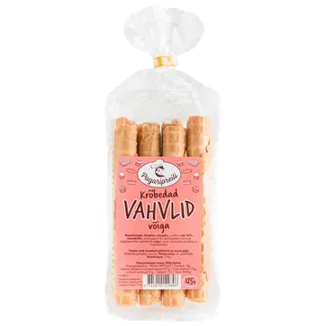 Pagaripreili Krõbedad Vahvlid Võiga 125 G