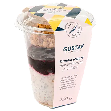 Maitseelamused Kreeka Jogurt Mustikamoosi Ja Chiaga 250