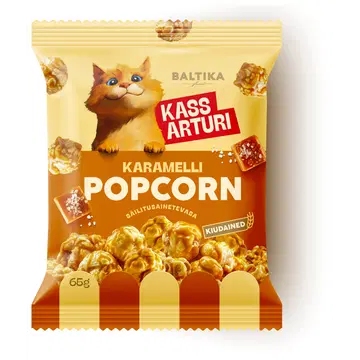 Baltika Kass Arturi Karamelli popkorn 65g