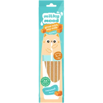 Milky Mood Karamellimaitselised piimakõrred vitamiinidega 30g