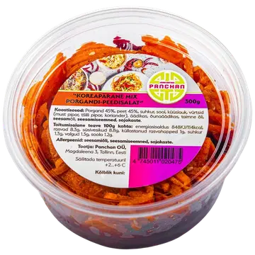 Panchan Koreapärane mix porgandi-peedisalat 300g