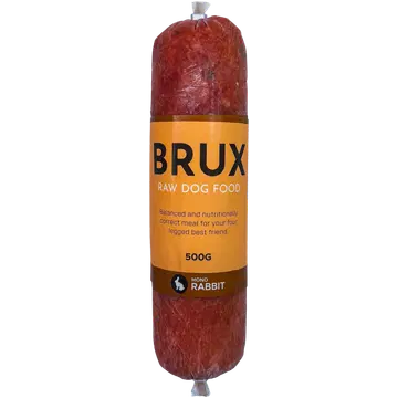 Brux küülik MONO, tasakaalustatud toortoit - vorst