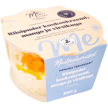 Maitseelamused Riisipuder Kookoskreemi, Mango Ja Virsik