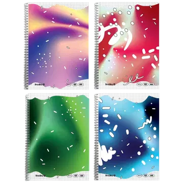 Spiraalkaustik a5/60 ruuduline 70gsm, abstrakt