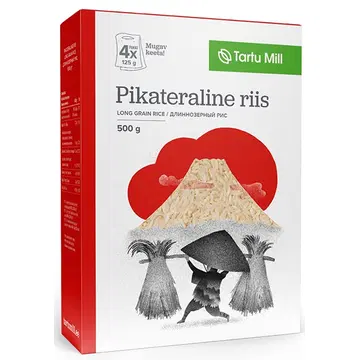 Tartu Mill pikateraline riis 4 x 125 g